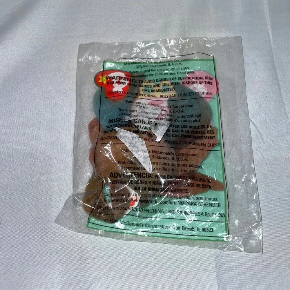 Ty McDonald's Teenie Beanie Baby Claude the Crab 1999 Sealed Toy #9 Vintage